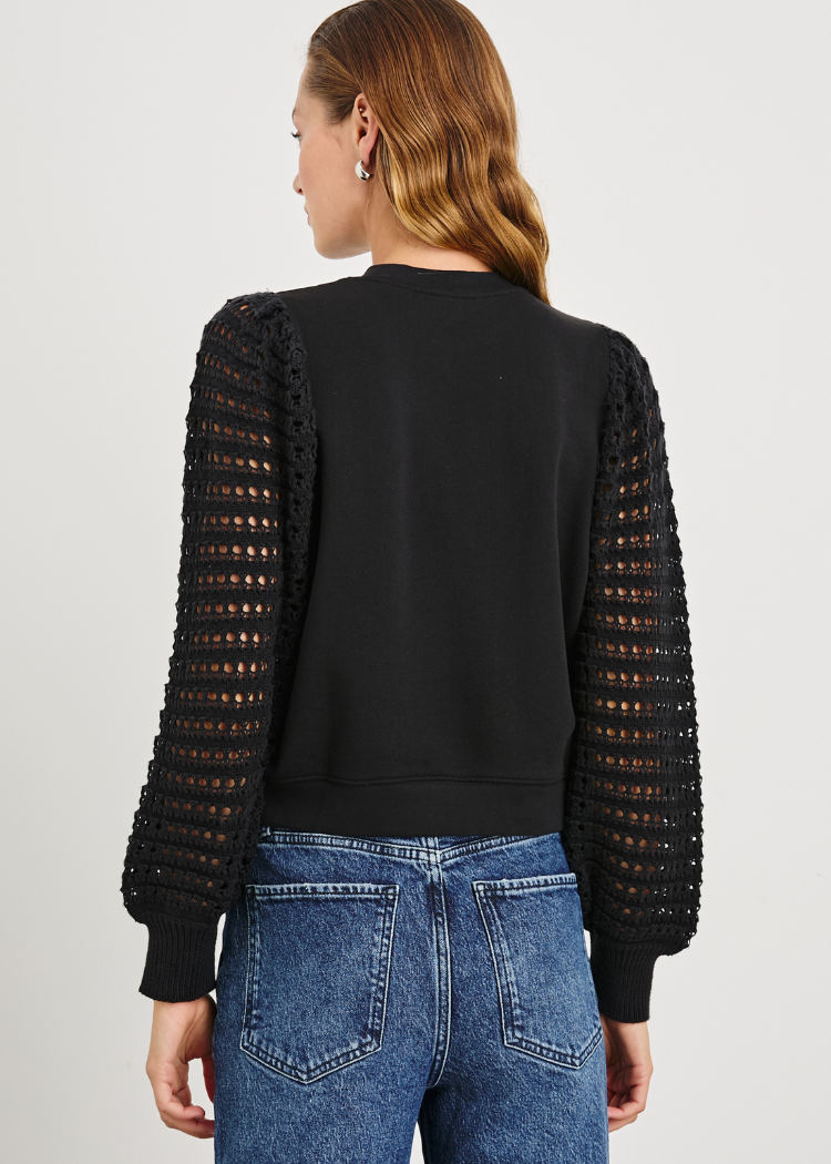 Rails Melody Sweater- Black-Hand In Pocket