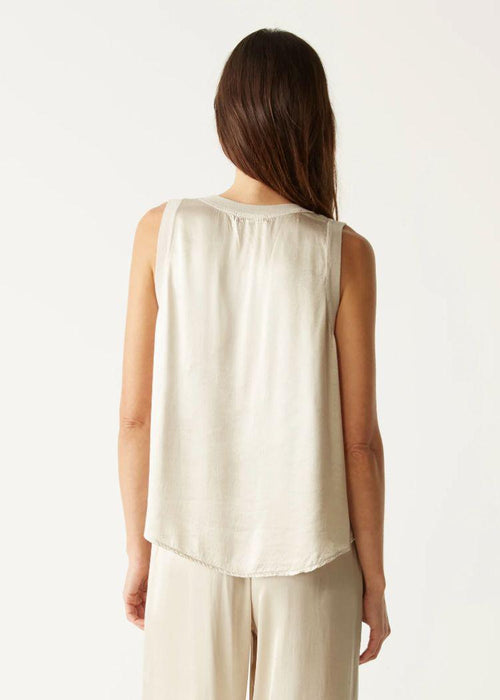 Michael Stars Shay Tank- Chalk-Hand In Pocket