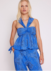 Berenice Tadana Bandana Halter Peplum Top ***FINAL SALE***-Hand In Pocket