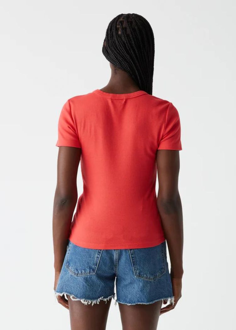 Michael Stars Rico Rib Tee-Spritz ***FINAL SALE***-Hand In Pocket