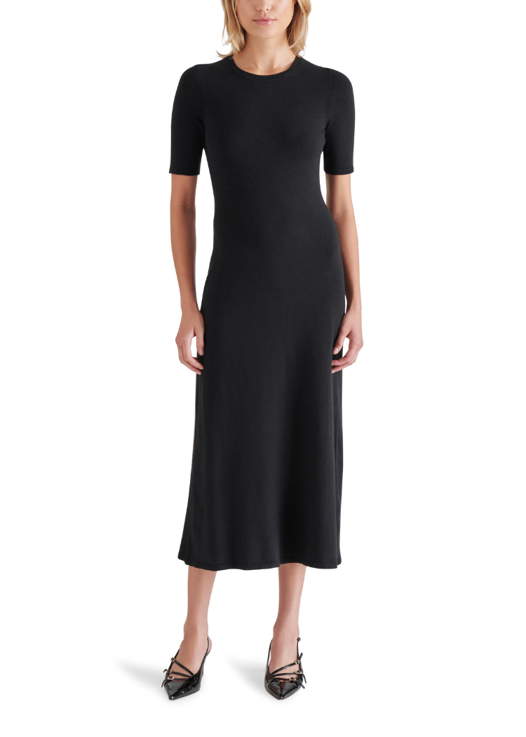 Steve Madden Francis Dress- Black-Hand In Pocket