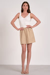 Elan Tricia Dress - Sand/ White