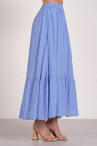 Elan Sammie Maxi Skirt - Blue-Hand In Pocket