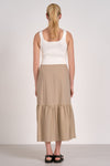 Elan Carolina Dress - Sand/ White-Hand In Pocket