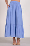 Elan Sammie Maxi Skirt - Blue-Hand In Pocket