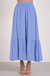 Elan Sammie Maxi Skirt - Blue-Hand In Pocket