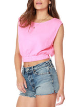 Bobi Shell Tank-Bubblegum-Hand In Pocket