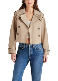 Steve Madden Sirus Jacket- Khaki-Hand In Pocket