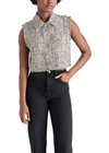 Steve Madden Bijou Vest- Khaki-Hand In Pocket