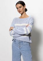 Sanctuary Sporty Stripe Sweater- SKBC-Hand In Pocket