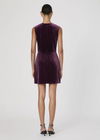 French Connection Square Neck Velvet Dress- Burgandy ***FINAL SALE***-Hand In Pocket