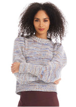 Allison Charlotte Sweater - Ivory Blue-Hand In Pocket