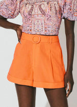 Cleobella Oscar Short - Tigerlily Orange ***FINAL SALE***-Hand In Pocket