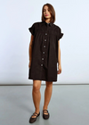 Molly Bracken Cynthia Shirt Dress- Black-Hand In Pocket