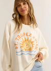 Z Supply Soleil Sunday Sweatshirt - Sea Salt ***FINAL SALE***-Hand In Pocket