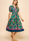 Khiara Floral Midi Dress ***FINAL SALE***-Hand In Pocket