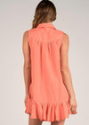 Elan Cindy Mini Dress - Coral ***FINAL SALE***-Hand In Pocket