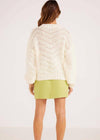 MINKPINK Luna Zig Zag Knit Jumper- Ivory ***FINAL SALE***-Hand In Pocket