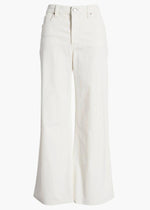 Meg High Rise Fab Ab Raw Hem Denim-Optic White-Hand In Pocket