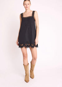 Berenice Rizy Black trapeze dress-Hand In Pocket