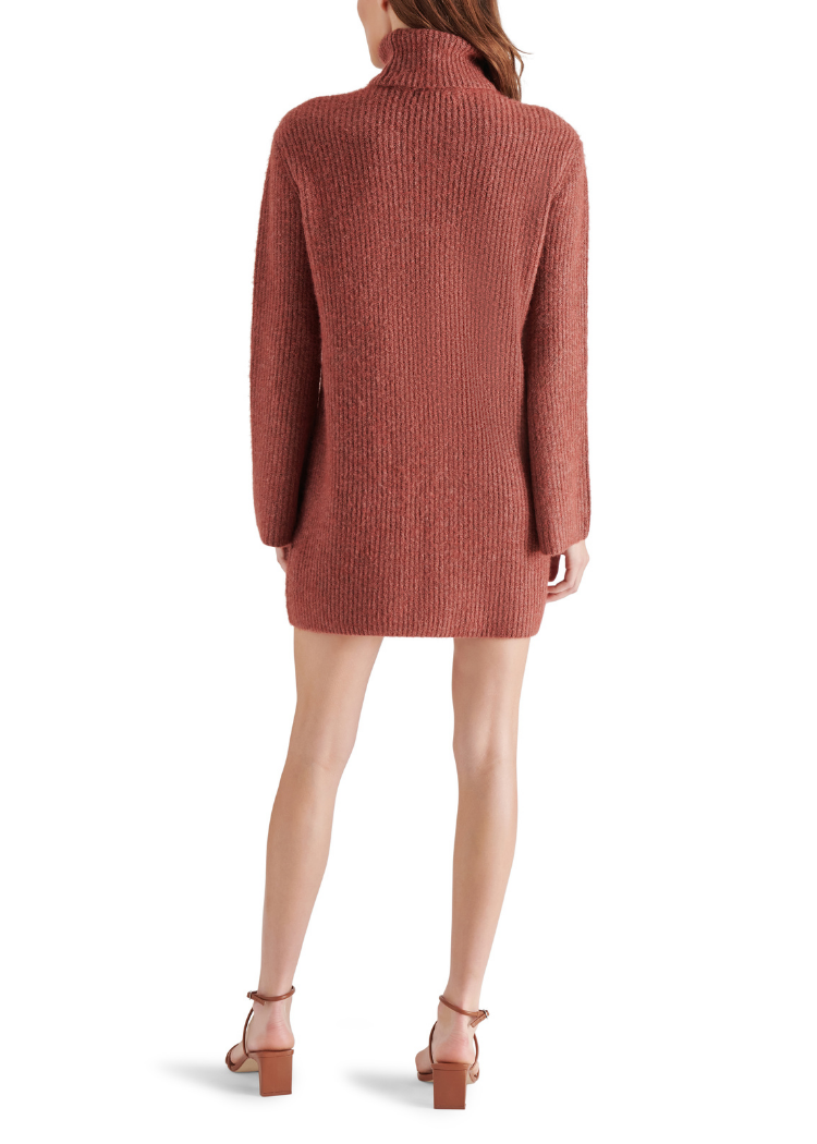 Steve Madden Abbie Sweater Dress- Baked Apple ***FINAL SALE***-Hand In Pocket