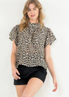 THML Kima Cheetah Print Top-Hand In Pocket