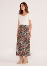 MINKPINK Josie Bias Midi Skirt-Hand In Pocket