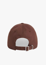 Favorite Daughter Classic Logo Baseball Hat- Brown/ White-Hand In Pocket