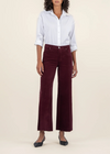 Meg High Rise Fab Ab Raw Hem Denim- Dark Plum-Hand In Pocket