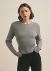 Favorite Daughter The Katie Sweater- Ultimate Gray/ White ***FINAL SALE***-Hand In Pocket