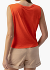 Sanctuary Twisted Tank - Spicy Orange-Hand In Pocket