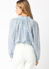 Isabelle Top- Blue/ White-Hand In Pocket