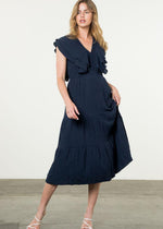 THML Cassey Flutter Sleeve Dress-Hand In Pocket