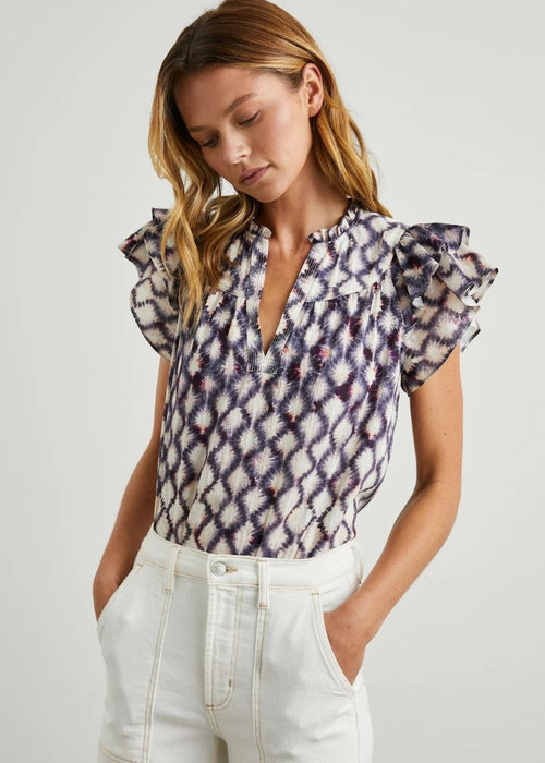 Rails Calista Top- Iris Shibori-Hand In Pocket