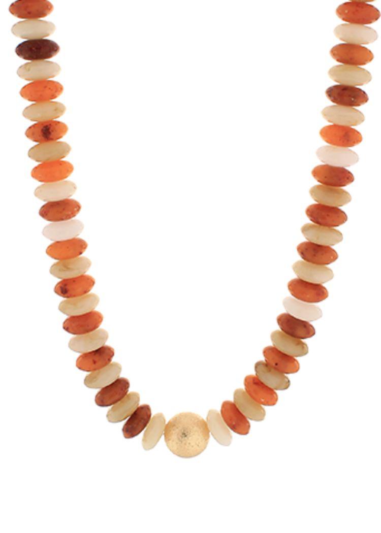 Camila Beaded Necklace-Ivory-Hand In Pocket