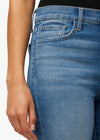 Callie Cropped Bootcut Raw Hem - Glimpse-Hand In Pocket