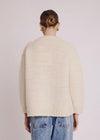 Berenice Ambre Round Neck Star Sweater-Hand In Pocket