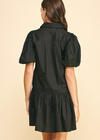 Serenity Tiered Dress- Black-Hand In Pocket