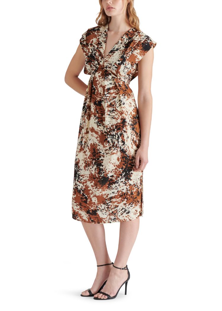 Steve Madden Clarissa Dress- Cacao-Hand In Pocket