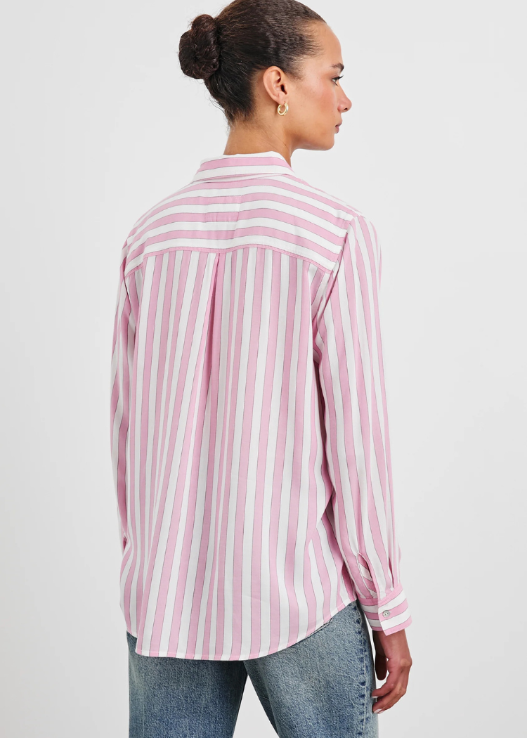 Rails Wren Top- Rose Bloom Stripe-Hand In Pocket