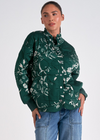 Elan Bella Quilted Bomber - Jade ***FINAL SALE***-Hand In Pocket