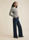 Favorite Daughter The Katie Sweater- Ultimate Gray/ White ***FINAL SALE***-Hand In Pocket