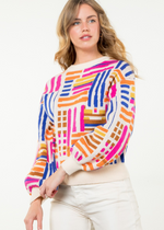 THML Fran Knit Sweater-Hand In Pocket