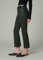 Callie Coated Cropped Bootcut - Autumn Forest-Hand In Pocket