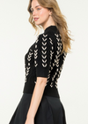 THML Sheryl Knit Sweater- Black-Hand In Pocket