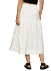 Sanctuary Poplin Prarie Skirt- White-Hand In Pocket