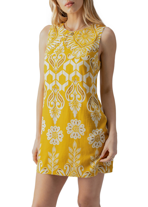 Sanctuary Easy Shift Dress - Summer Honey-Hand In Pocket