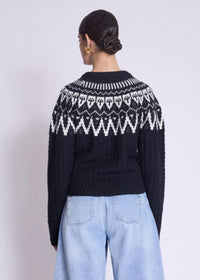 Berenice Alban Jacquard Round Neck Sweater ***FINAL SALE***-Hand In Pocket