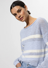 Sanctuary Sporty Stripe Sweater- SKBC-Hand In Pocket