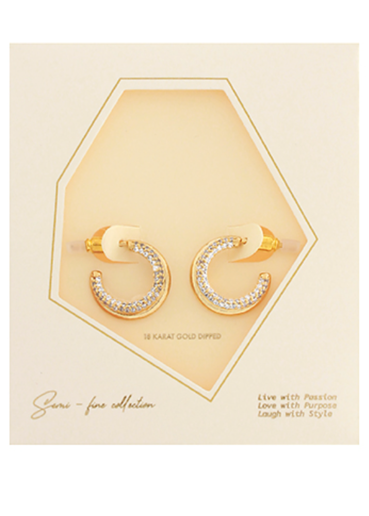 Aida Crystal Hoops-Hand In Pocket